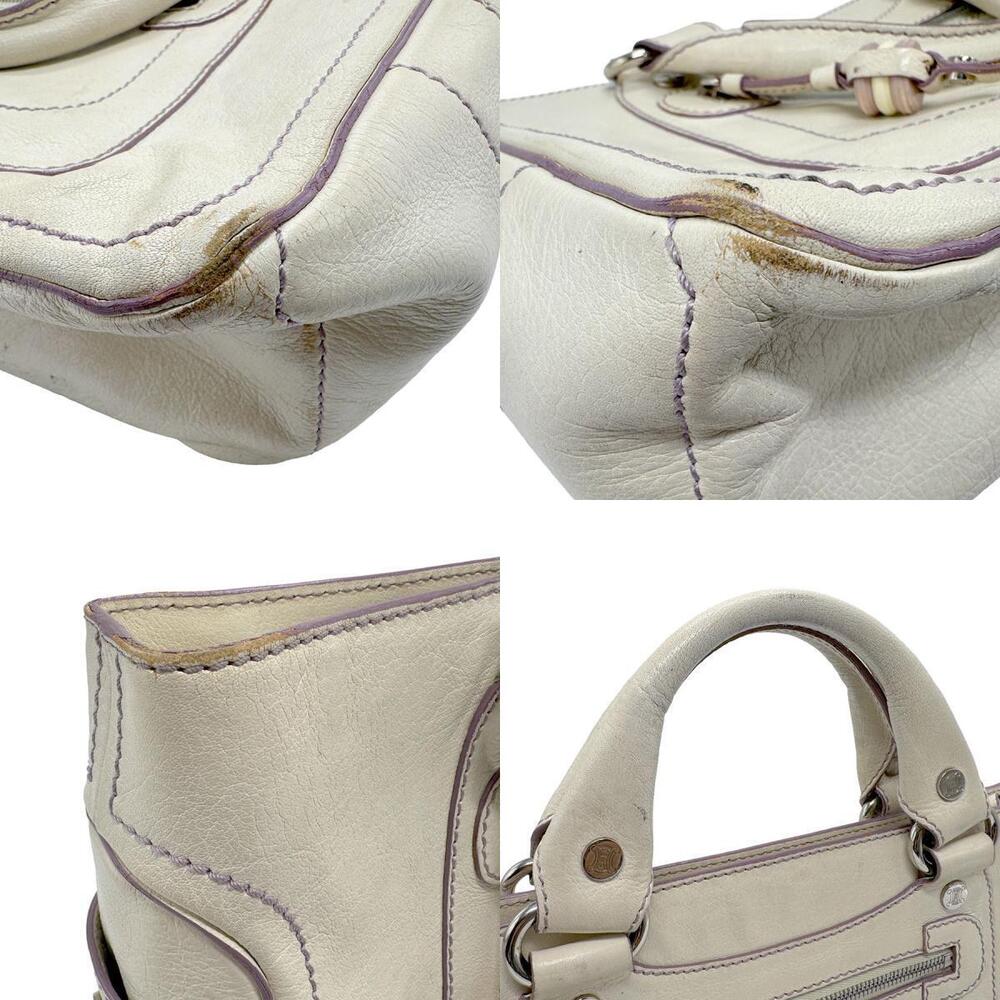 Celine Boogie Bag White Leather - Picture 3 of 4